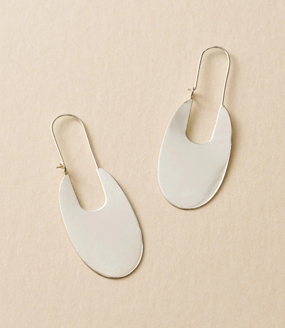 Earrings Bhavani Elongated Silver