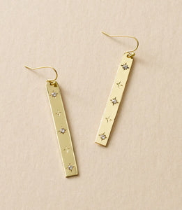 Earring Sitara Starry Long Linear studded