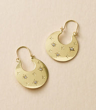 Load image into Gallery viewer, Earring Sitara Starry Flat Hoop
