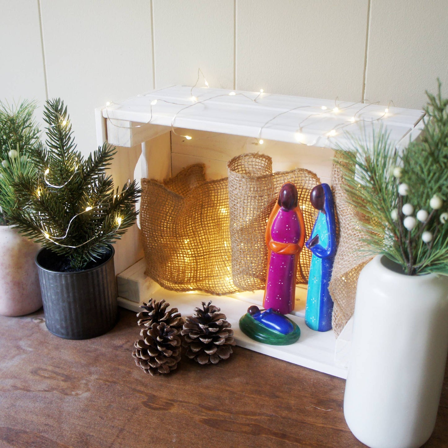 Nativity Colorful 3 Piece 6inch
