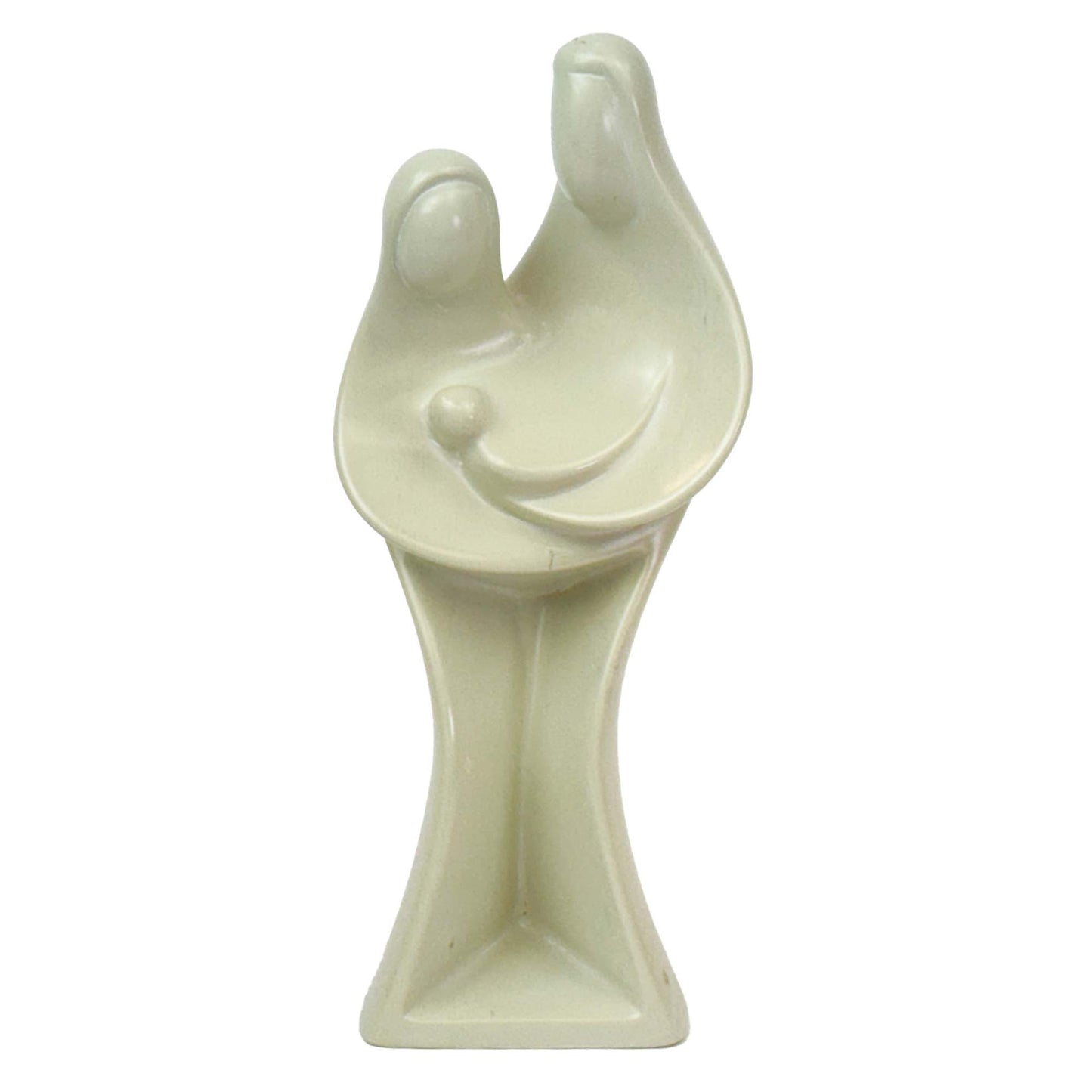 Hand-Carved Holy Family Sculpture