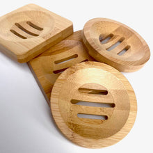 Load image into Gallery viewer, Bamboo Tray for Shower Steamers &amp; More: Round
