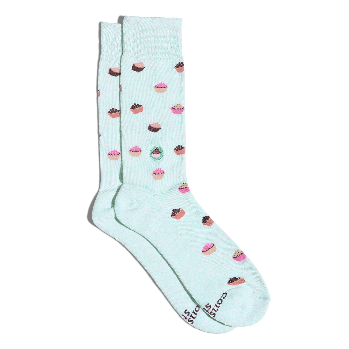 Socks that Provide Meals (Blue Cupcakes): Medium