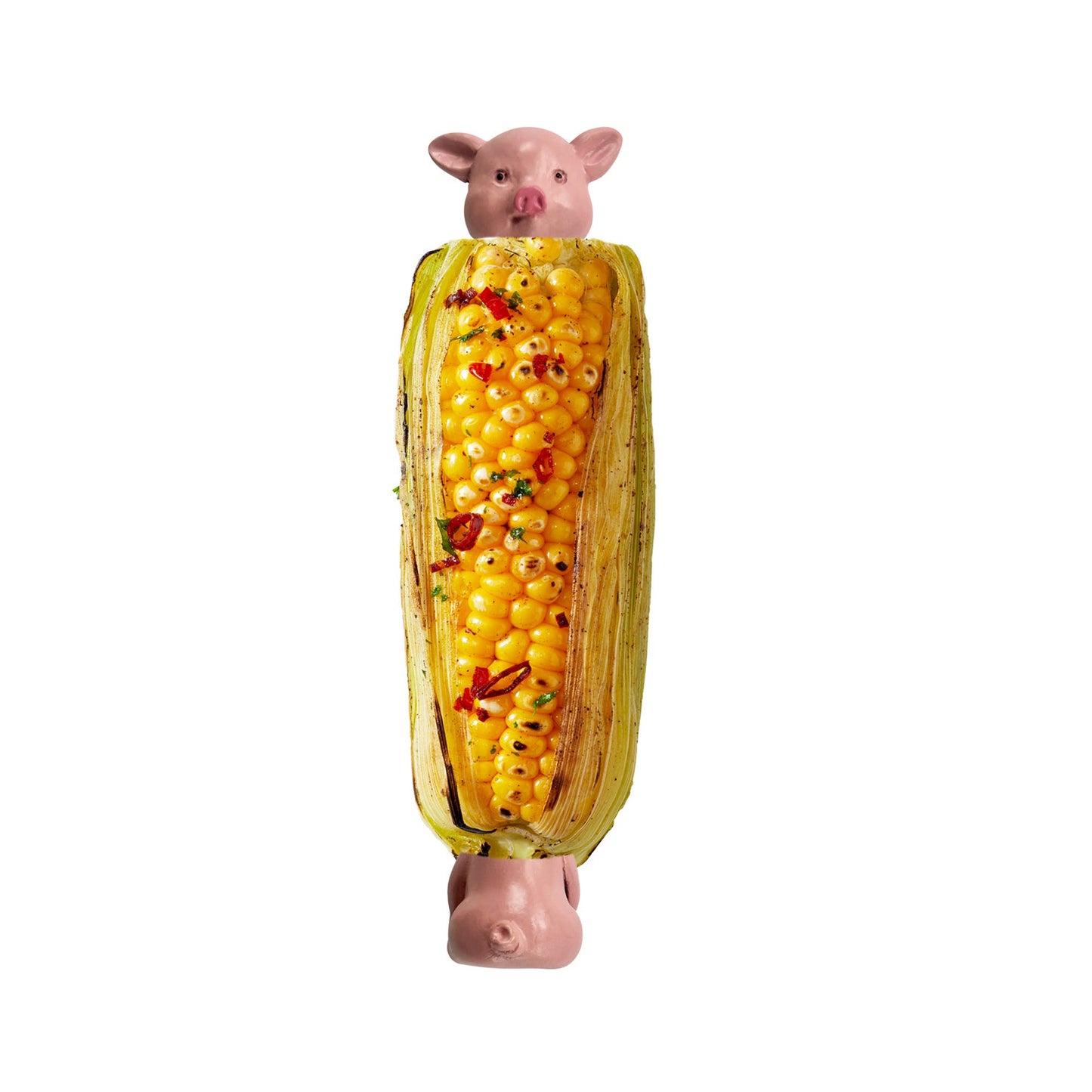 Outset Piglets Corn Holders, Set of 8,  1” x 2.5” x 1”