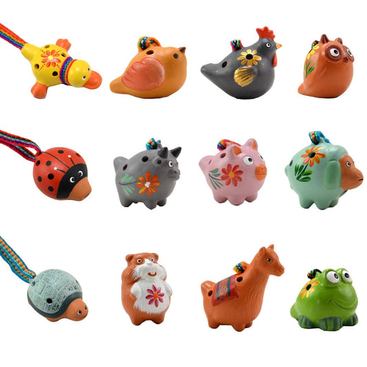 Whimsical Ceramic Whistle Assorted