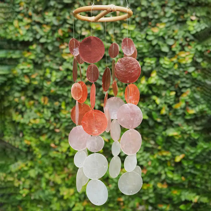 Capiz Chime Small Round | Ombre