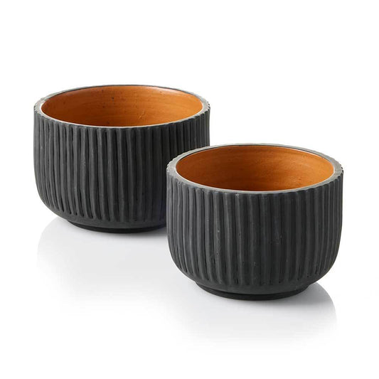 Kalo Ribbed Planters - Set of 2