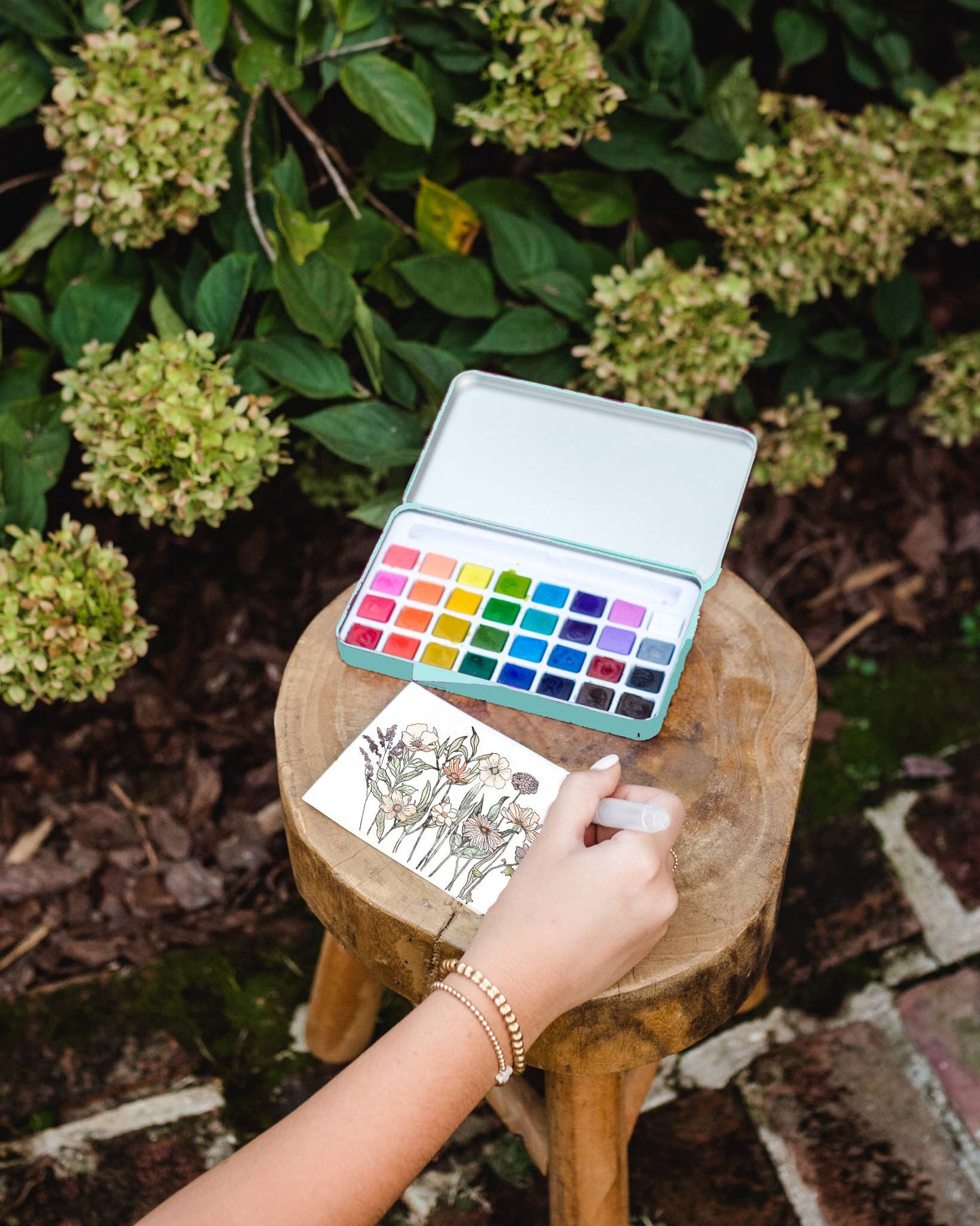 watercolor painting kit Wildflower Meadow