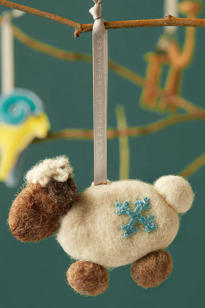 Dreamy Sheep Ornament, Made by Refugees - MADE51