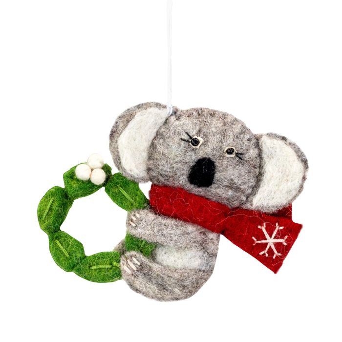 Felt Ornament: Snowflake Koala