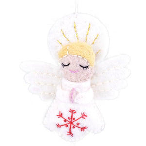 Felt Ornament: Snowflake Angel