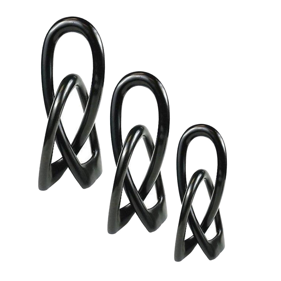Wedding Eternity Knot - BLACK 8 inch