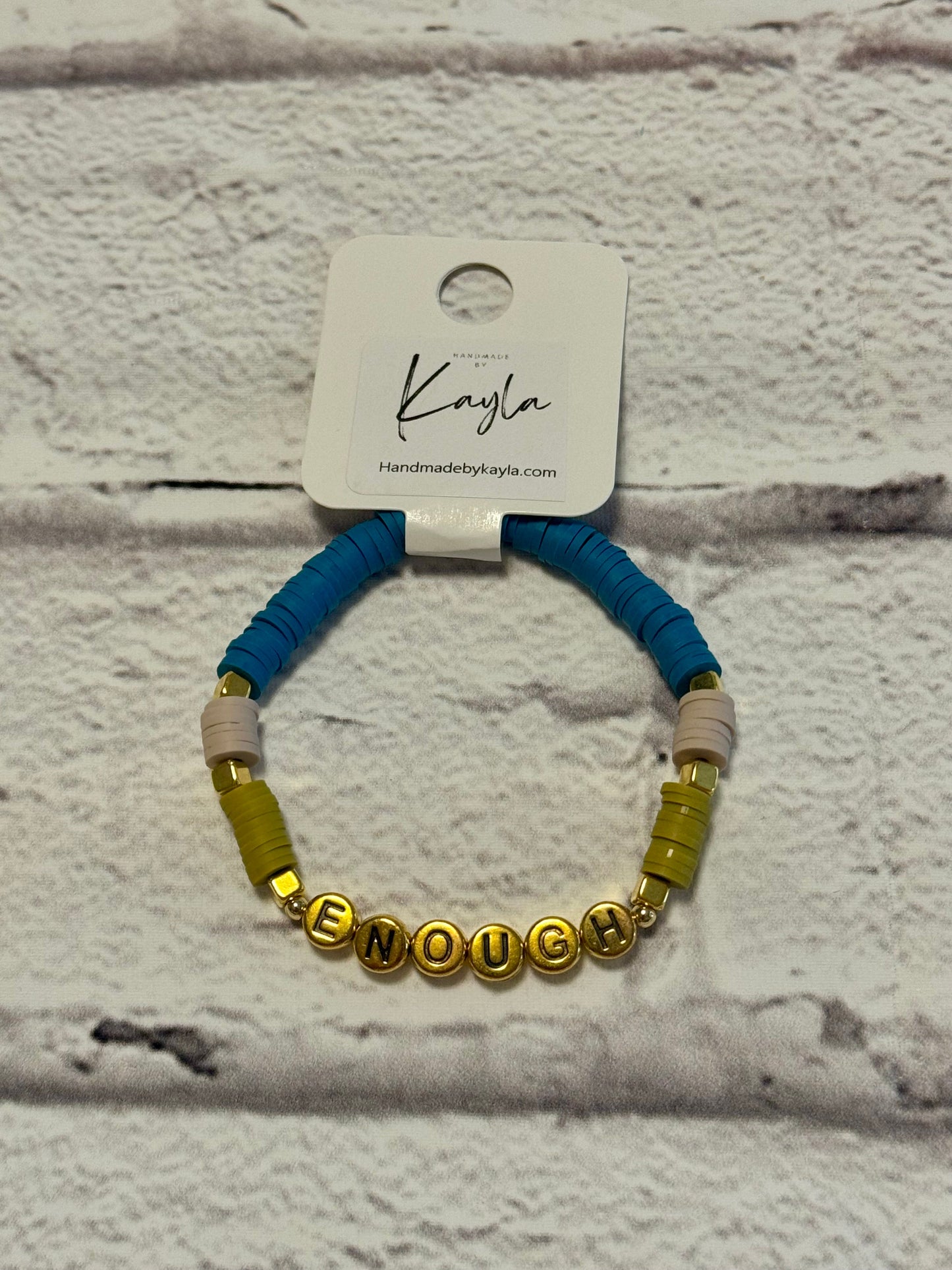 Enough friendship bracelet
