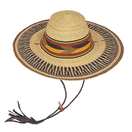 African Bolga Hat PREMIUM QUALITY : Sun Hat (G-170)