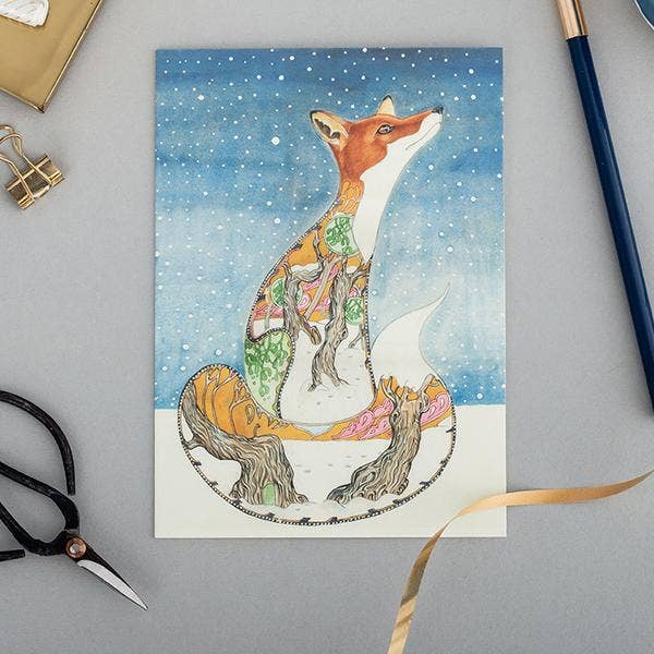 Fox in the Snow Card