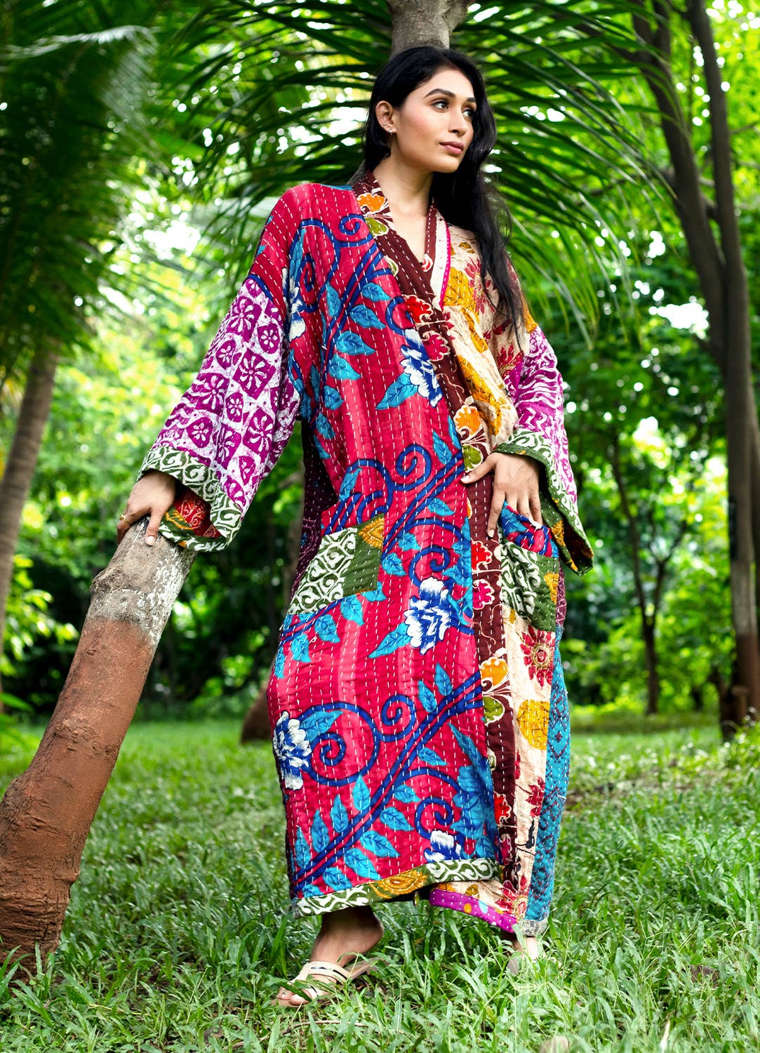 Kantha Kimono Robe