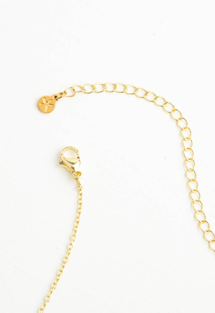 Golden Chandelier Zircon Necklace