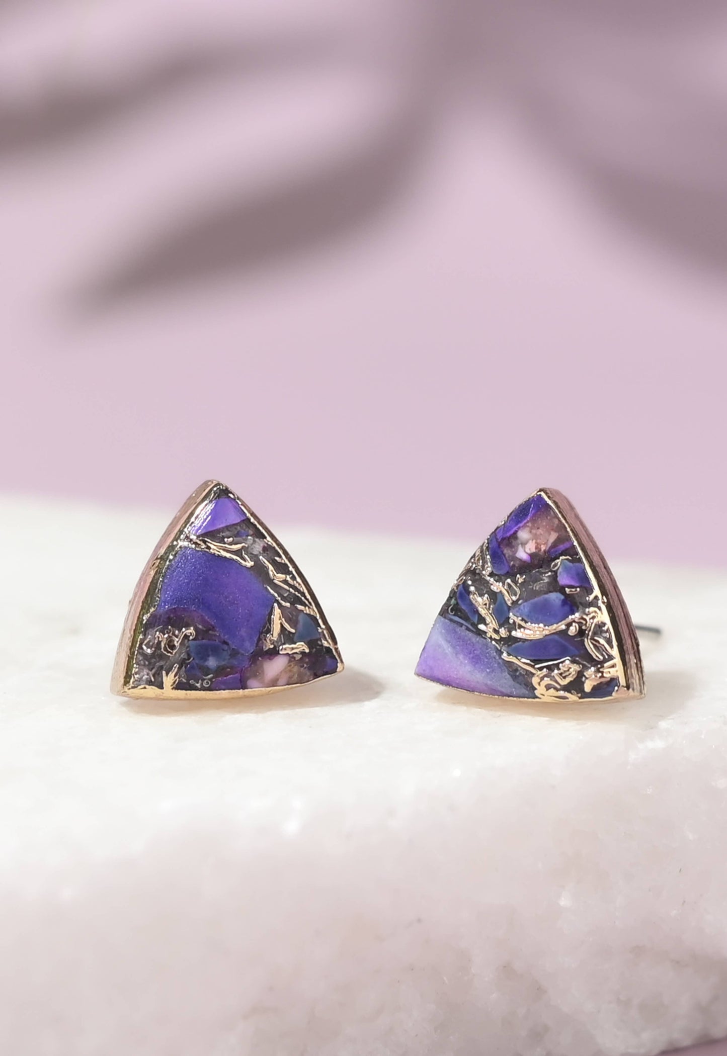 Haven Studs – Royal Purple Emperor Stone