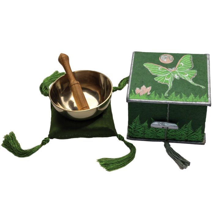 MEDITATION BOWL BOX: 3.5'' LUNA MOTH