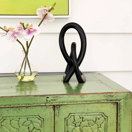 Wedding Eternity Knot - BLACK 8 inch