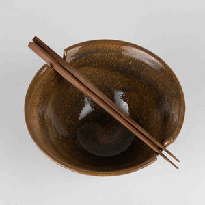 Chopsticks & Terracotta Bowl Set