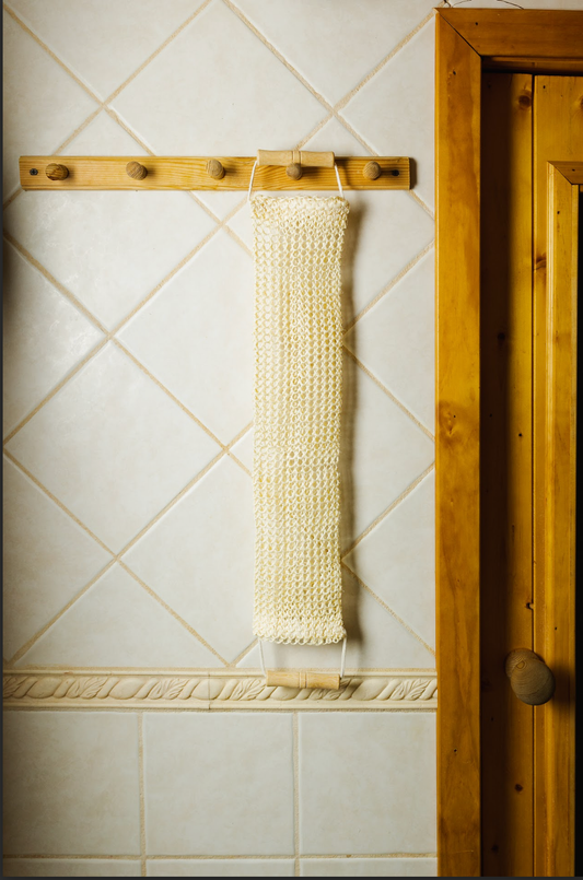 Sisal Linen Back Exfoliating Strap