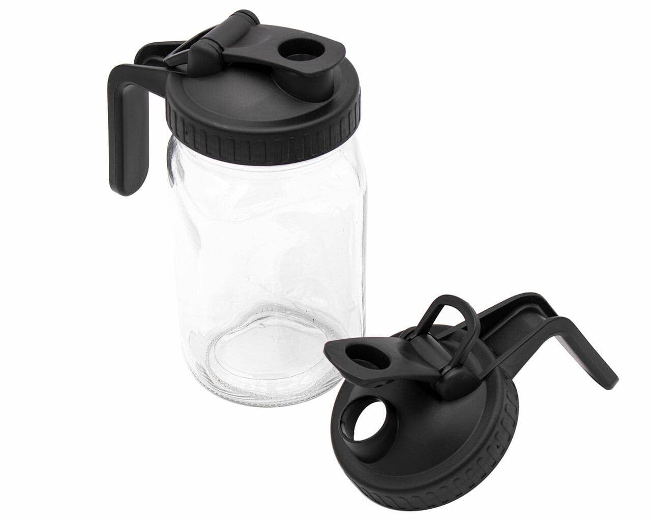 Pour & Store Pitcher Lid w/ Handle for Mason Jars: Deep Blue / Regular mouth
