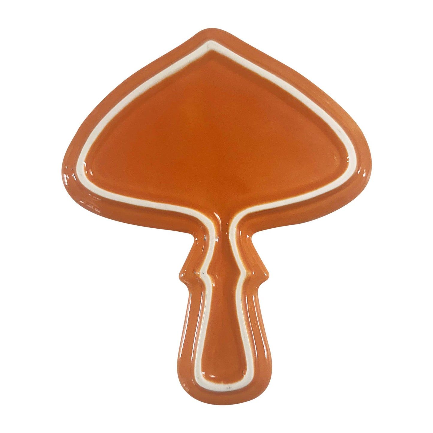 Fox Run Mushroom Spoon Rest, Ceramic Spoon and Spatula Rest