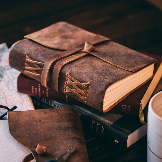 Leather journal notebook leather bound journal travel jornal