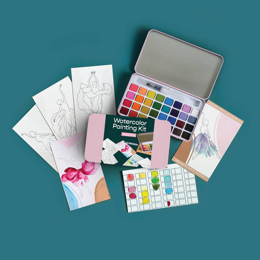 watercolor painting kit Flower Girls