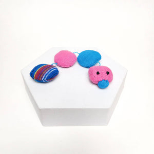 Organic Catnip Caterpillar Cat Toy: Pink