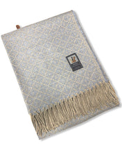 Load image into Gallery viewer, 100% Alpaca Geometric Loomed Blanket - 58&quot; x 80&quot;
