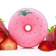 Load image into Gallery viewer, Strawberry | Donut Shaped Bath Bomb
