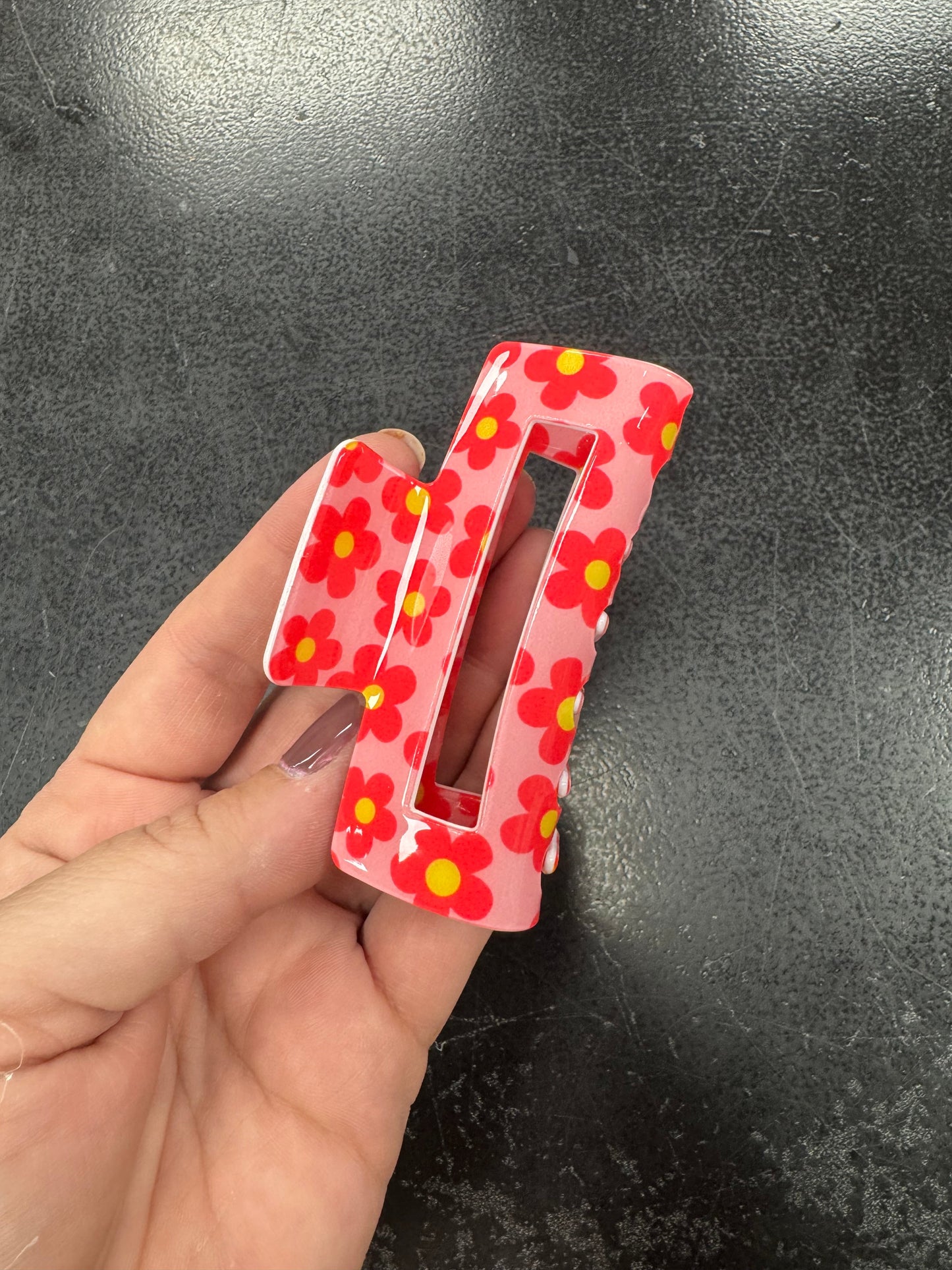 Flower power hair clip