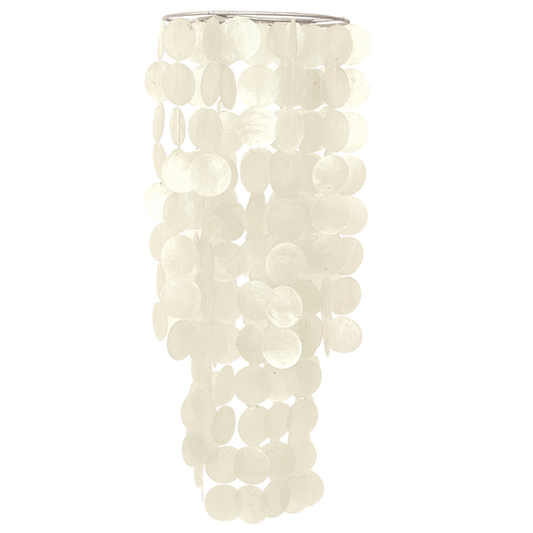 Capiz Chime Chandelier | Original White