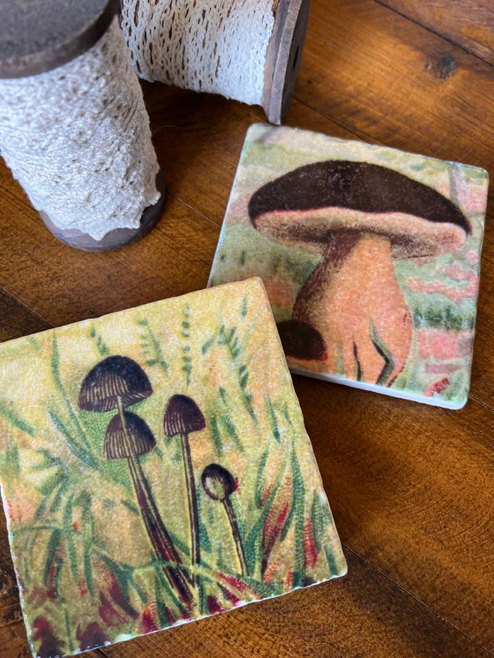 Mushrooms stone coaster