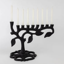 Load image into Gallery viewer, Botanical Leaf Menorah
