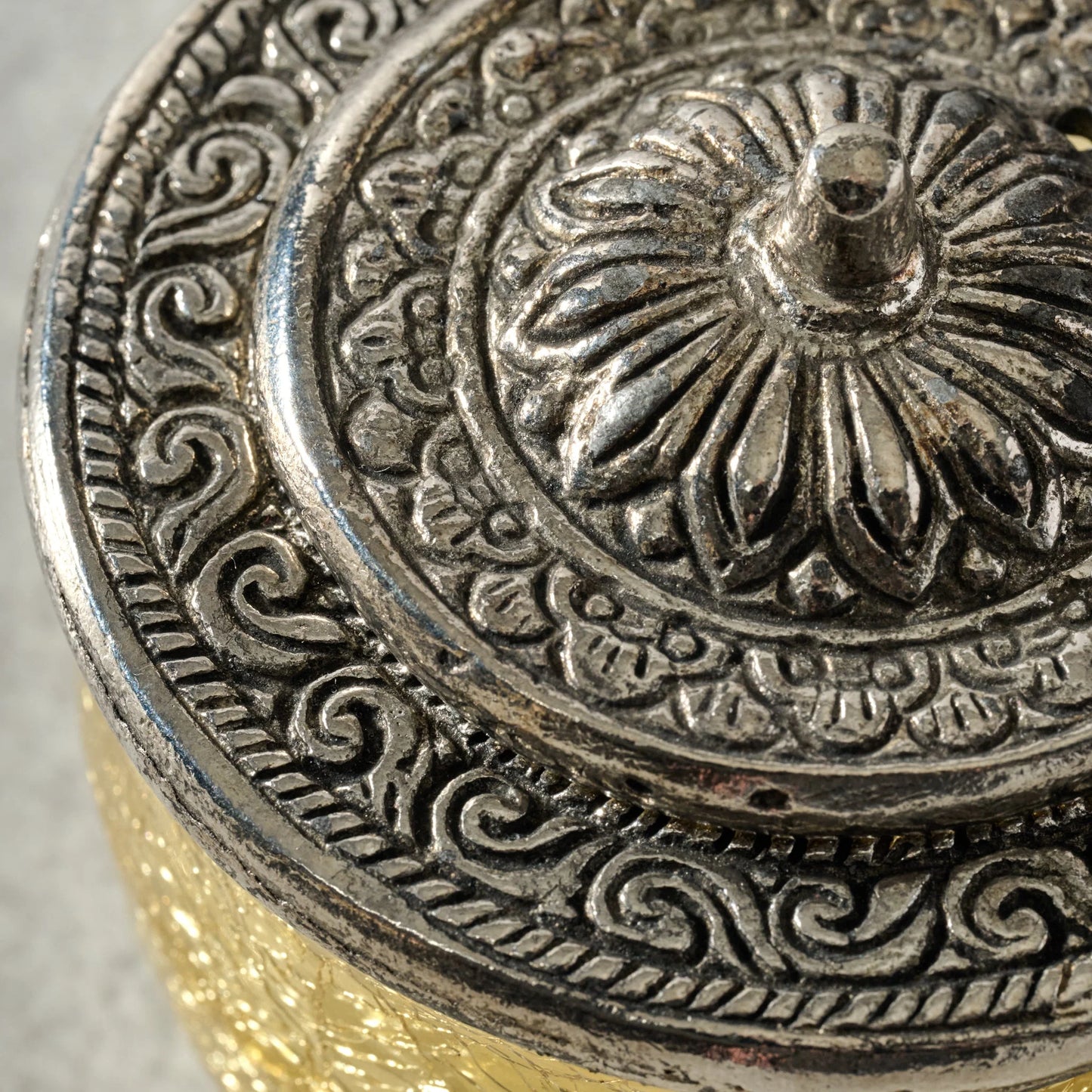 Ria Crackle Glass Jar