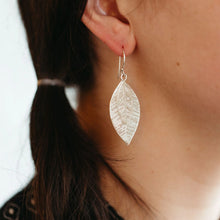 Load image into Gallery viewer, Silver Leaves Earrings 1  Click to expand Silver Leaves Earrings
