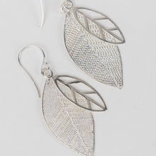 Load image into Gallery viewer, Silver Leaves Earrings 1  Click to expand Silver Leaves Earrings
