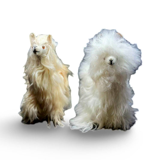 Suri Alpaca Fur Doll Plush Toy 6" Super Soft Stuffed Animal