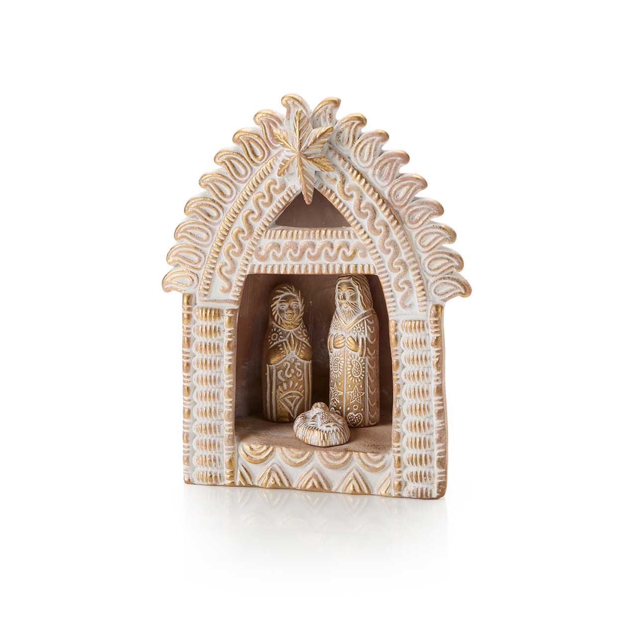 Gilded Terracotta Nativity