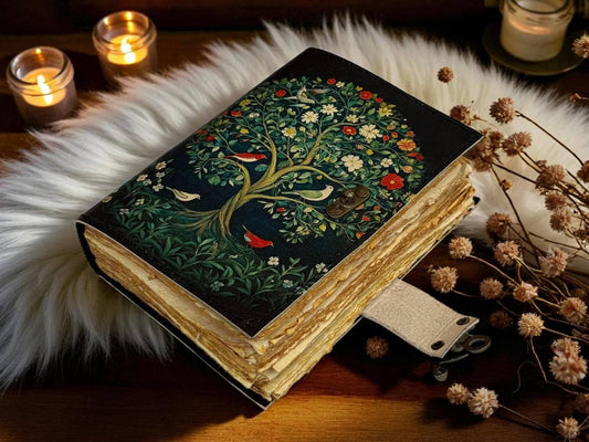 Celestial Tree of Life Leather Journal