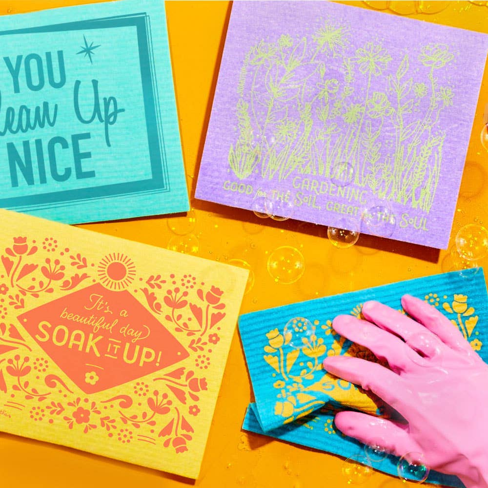 Dishcloth Beautiful Day Soak iT Up Yellow