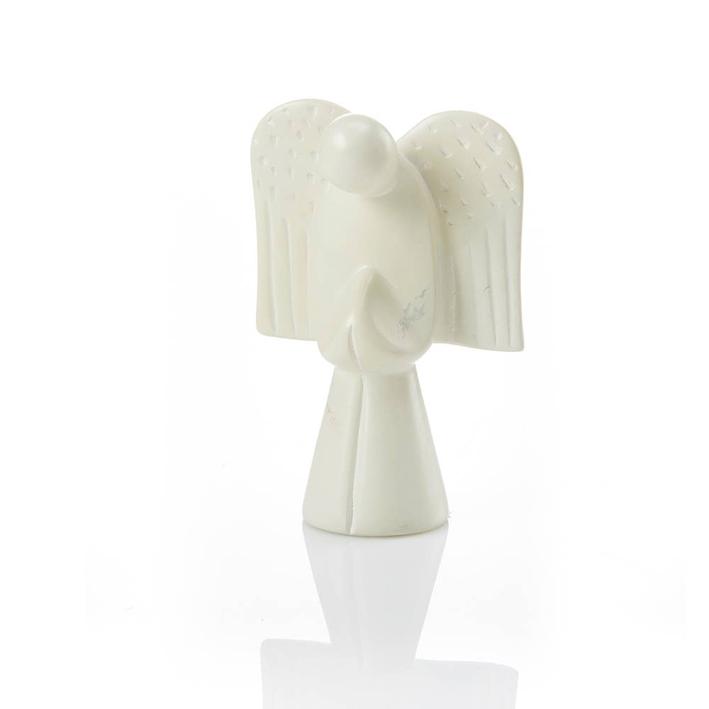 Natural Soapstone Angel