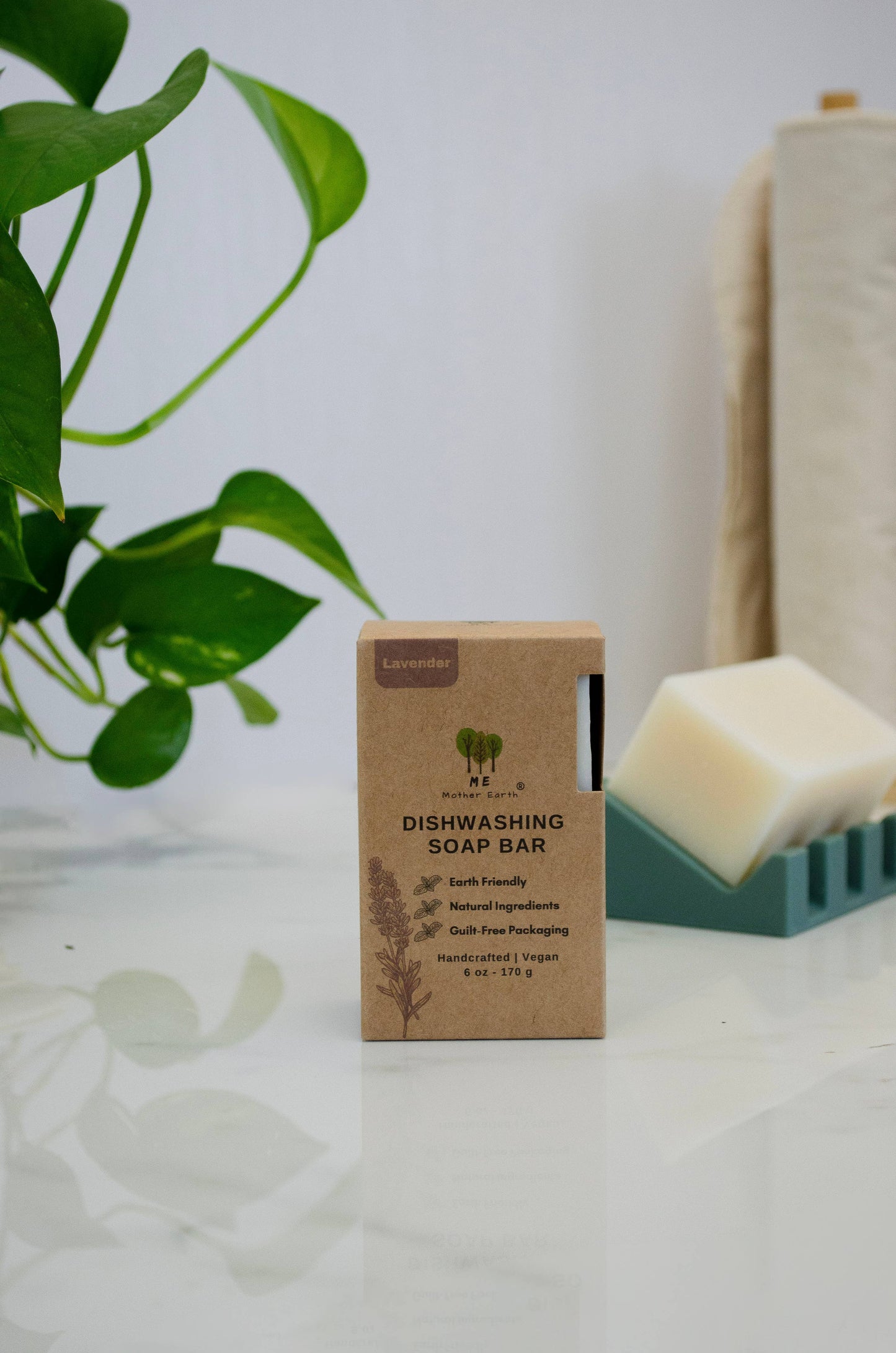 Zero Waste Dishwashing Soap Bars: Unscented