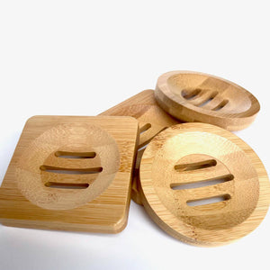 Bamboo Tray for Shower Steamers & More: Square