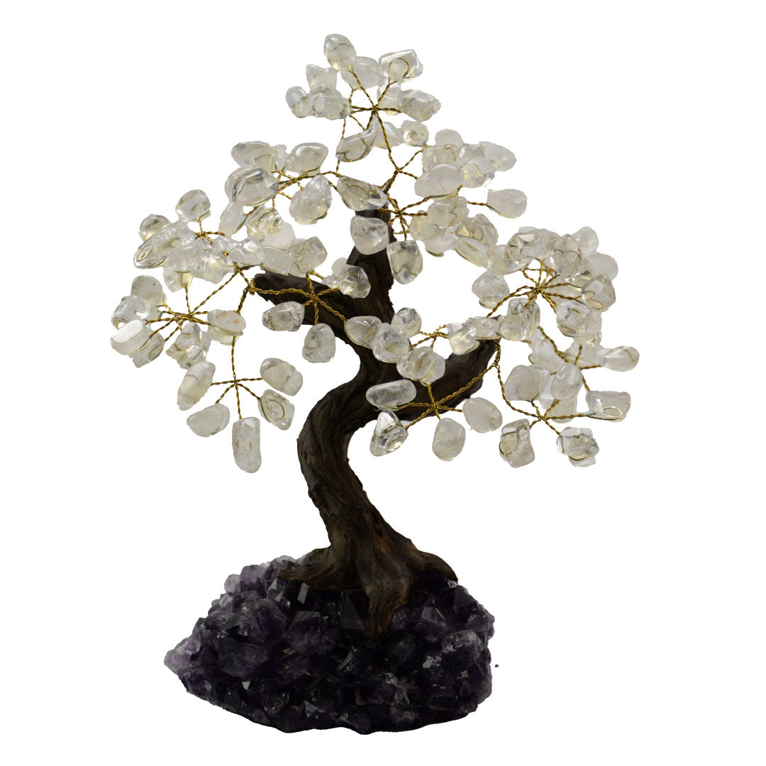 10" Stone Arbolito with Crystal base