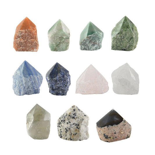 Natural Stone Point 8cm Figurines,