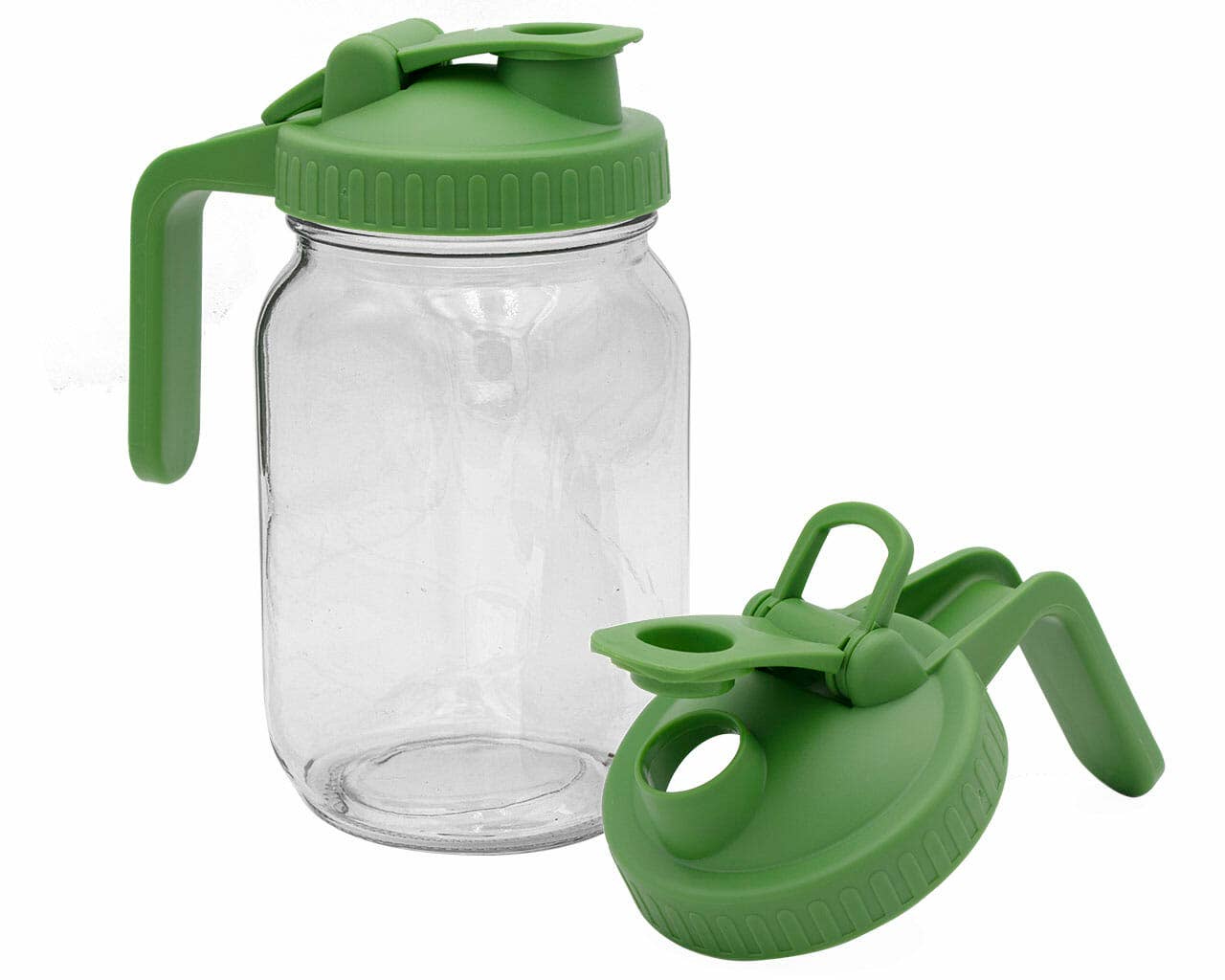 Pour & Store Pitcher Lid w/ Handle for Mason Jars: Deep Blue / Regular mouth
